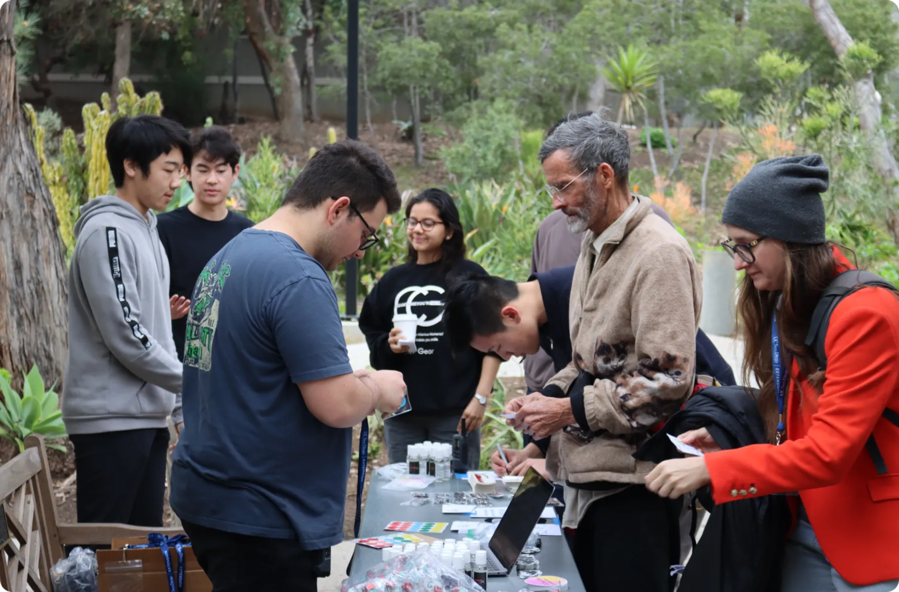 The Treasure Hacks team checking in participants